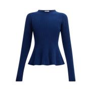 Kasjmier Peplum Trui Dea Kudibal , Blue , Dames