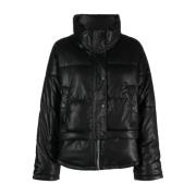 Down Jackets Dkny , Black , Dames