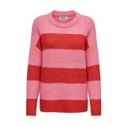 Life Pullover Gebreide Trui Only , Pink , Dames