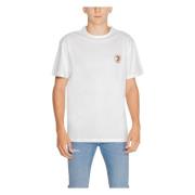 Crest T-shirt voor mannen Tommy Jeans , Beige , Heren