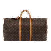 Pre-owned Canvas handbags Louis Vuitton Vintage , Brown , Dames