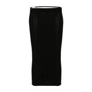 Zwart Geribbeld Gebreid Pencil Rok Jacquemus , Black , Dames