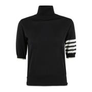 Merino Wol Coltrui Trui Thom Browne , Black , Dames