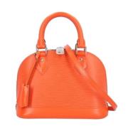 Pre-owned Leather louis-vuitton-bags Louis Vuitton Vintage , Orange , ...