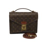 Pre-owned Canvas handbags Louis Vuitton Vintage , Brown , Dames