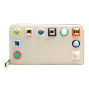 Pre-owned Leather wallets Fendi Vintage , White , Dames