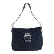 Pre-owned Suede fendi-bags Fendi Vintage , Blue , Dames