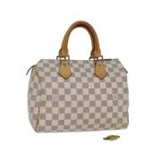 Pre-owned Canvas handbags Louis Vuitton Vintage , Beige , Dames