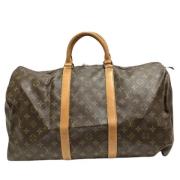 Pre-owned Canvas handbags Louis Vuitton Vintage , Brown , Dames