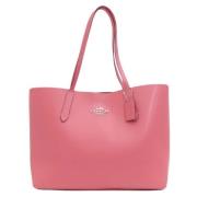 Pre-owned Leather totes Coach Pre-owned , Pink , Dames