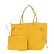 Pre-owned Leather shoulder-bags Louis Vuitton Vintage , Yellow , Dames