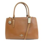 Pre-owned Leather handbags Coach Pre-owned , Brown , Dames