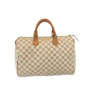 Pre-owned Canvas handbags Louis Vuitton Vintage , Beige , Dames