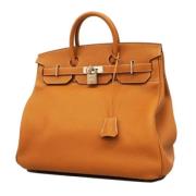 Pre-owned Leather handbags Hermès Vintage , Brown , Dames