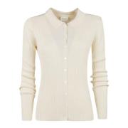 Gebreid Vest met Turner Stijl Birgitte Herskind , White , Dames