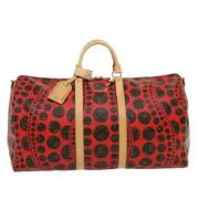 Pre-owned Canvas handbags Louis Vuitton Vintage , Red , Dames