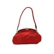 Pre-owned Satin shoulder-bags Valentino Vintage , Red , Dames