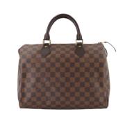 Pre-owned Canvas handbags Louis Vuitton Vintage , Brown , Dames