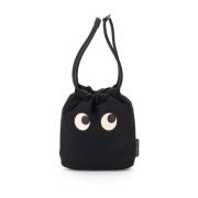 Iconische Econyl Nylon Mini Tas Anya Hindmarch , Black , Dames