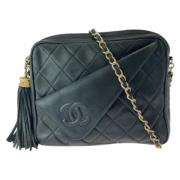 Pre-owned Leather crossbody-bags Chanel Vintage , Black , Dames