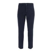 Casual Chino Broek van Stretchkatoen Guess , Blue , Heren