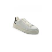 Witte en bruine sneakers met logo Guess , White , Heren