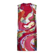 Mouwloze Stijlvolle Top Emilio Pucci , Multicolor , Dames