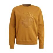 Crewneck Pique Double Face Sweatshirt PME Legend , Brown , Heren