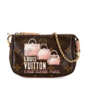 Pre-owned Canvas louis-vuitton-bags Louis Vuitton Vintage , Brown , Da...