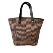 Pre-owned Leather totes Hermès Vintage , Brown , Dames