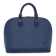 Pre-owned Leather handbags Louis Vuitton Vintage , Blue , Dames