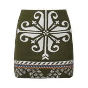 Geometrische Print Mini Rok in Katoen Akep , Green , Dames