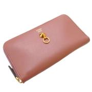 Pre-owned Leather wallets Fendi Vintage , Pink , Dames