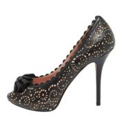 Pre-owned Leather heels Dior Vintage , Black , Dames