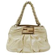 Pre-owned Leather fendi-bags Fendi Vintage , Beige , Dames