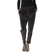 Velvet City Jogger Broek Mason's , Black , Dames