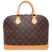 Pre-owned Canvas handbags Louis Vuitton Vintage , Brown , Dames