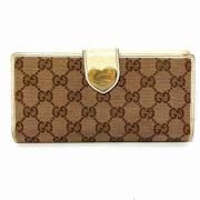 Pre-owned Canvas wallets Gucci Vintage , Beige , Dames