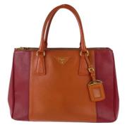 Pre-owned Leather totes Prada Vintage , Orange , Dames