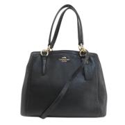 Pre-owned Leather totes Coach Pre-owned , Black , Dames