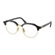 Modebrillen in goud en zwart Miu Miu , Black , Dames