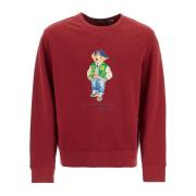 Iconische Bear Crewneck Sweatshirt Polo Ralph Lauren , Red , Heren