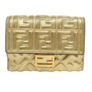 Pre-owned Canvas wallets Fendi Vintage , Yellow , Dames