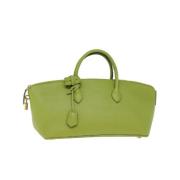 Pre-owned Leather handbags Louis Vuitton Vintage , Green , Dames