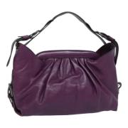 Pre-owned Leather fendi-bags Fendi Vintage , Purple , Dames