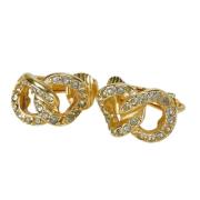 Pre-owned Metal earrings Dior Vintage , Yellow , Dames