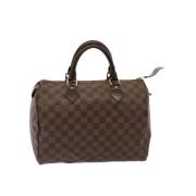 Pre-owned Canvas handbags Louis Vuitton Vintage , Brown , Dames