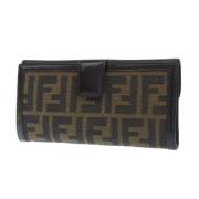 Pre-owned Canvas wallets Fendi Vintage , Brown , Heren