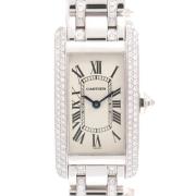 Pre-owned Metal watches Cartier Vintage , Gray , Dames