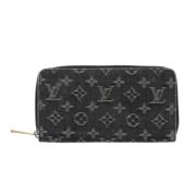 Pre-owned Denim wallets Louis Vuitton Vintage , Black , Dames